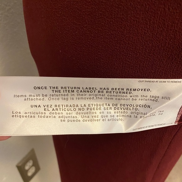 NWT Dress The Population One Shoulder Burgundy Dress XS - Picture 4 of 4